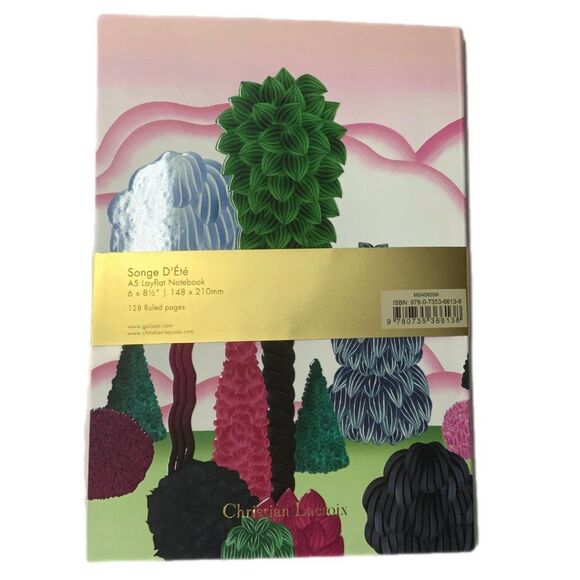 NEW! Christian‎ Lacroix Songe D'ete A5 Softbound Notebook Journal 128 pgs Trees - Picture 3 of 8